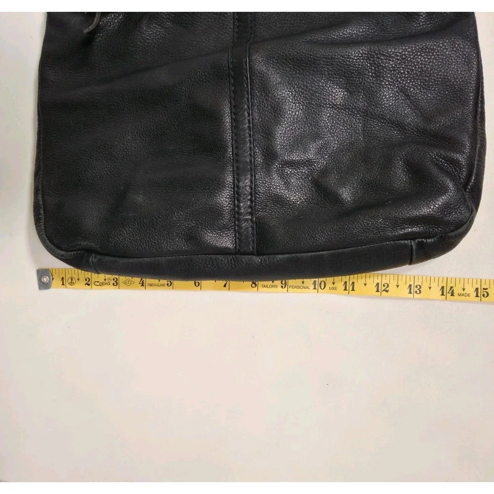 Fossil black leather